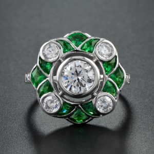 Diamond Emerald Ring (R3045)