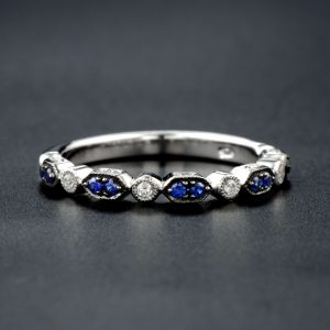 Alternative view of Sapphire Diamond Eternity Ring (R3198)