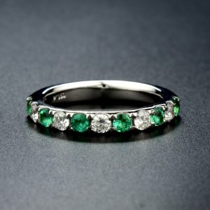 Emerald Diamond Eternity Ring (R3848)