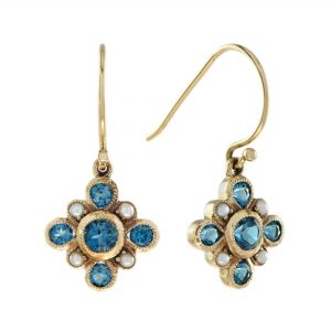 London Blue Topaz Drop Earrings (E2279)