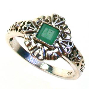 Emerald Engagement Ring (R0533)