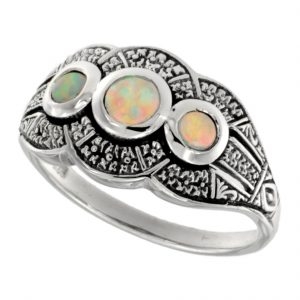 Opal Three Stone Ring (R1250)