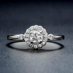 Diamond Halo Engagement Ring (R3886-020)