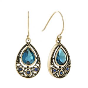London Blue Topaz Drop Earrings (E2280)