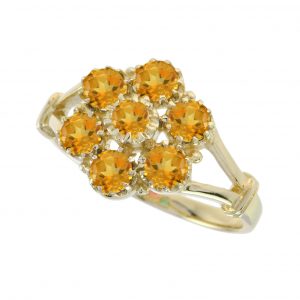 Citrine Cluster Ring (R0868)