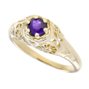 Amethyst Solitaire Ring (R0914)
