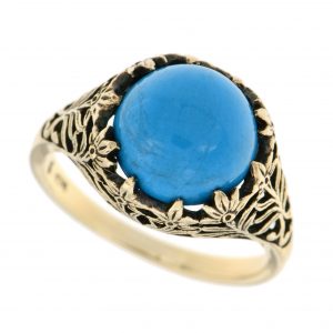 Turquoise Engagement Ring (R0930)