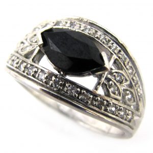 Onyx Diamond Solitaire Ring (R1288)