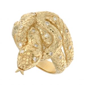 Diamond Snake Animal Ring (R1424)