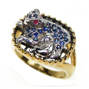 Ruby Diamond Animal Ring (R1809)