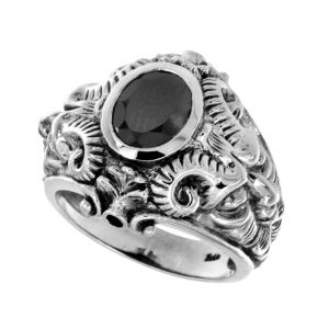 Onyx Solitaire Ring (R1837)