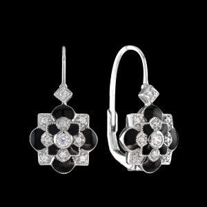 Diamond Leverback Earrings (E2397)
