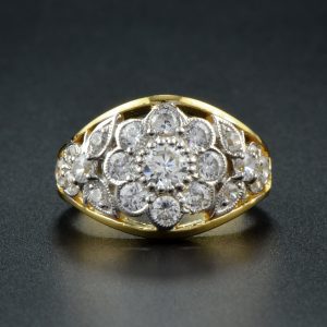 Alternative view of Diamond Band Ring (R1096-K)