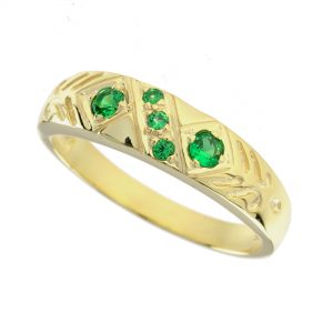Emerald Band Ring (R0058)