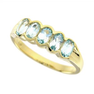Blue Topaz Band Ring (R0707)