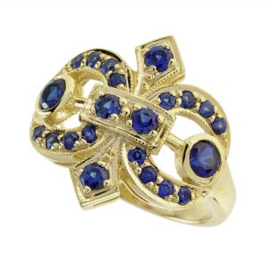 Blue Sapphire Cocktail Ring (R1159)