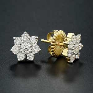 Diamond Stud Earrings (E1969-3)