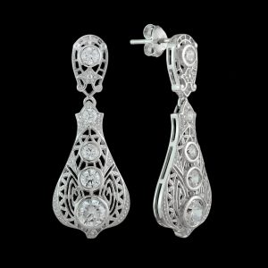 Diamond Drop Earrings (E1255)