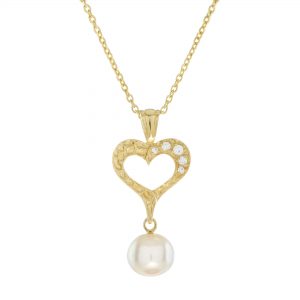 Pearl Diamond Necklace (N2738)