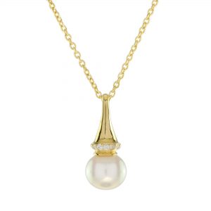 Pearl Diamond Necklace (N4264)