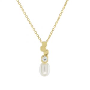 Pearl Diamond Necklace (N4266)