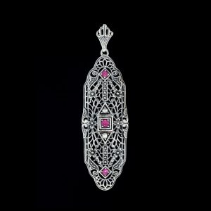 Ruby Pearl Pendant (P0758)