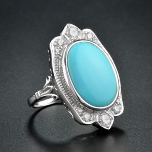 Turquoise Diamond Ring (R2786)
