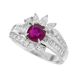 Ruby Diamond Engagement Ring (R5754)