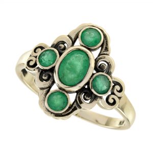 Emerald Halo Ring (R5887)