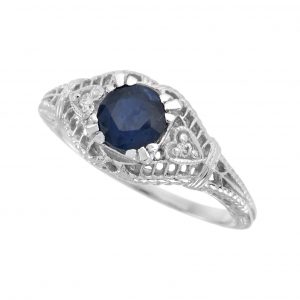 Sapphire Diamond Solitaire (R0174)