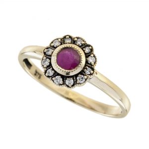 Ruby Diamond Engagement Ring (R5915)