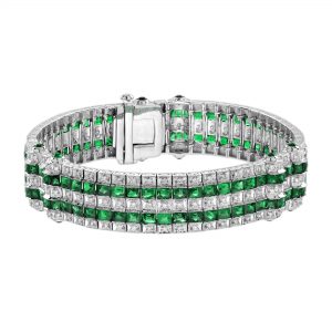 Emerald Diamond Bracelet (B0357)