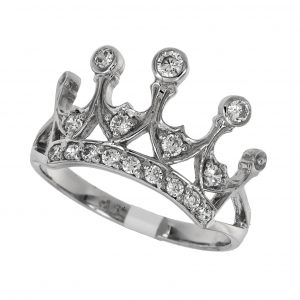 Diamond Crown Ring (R1327)