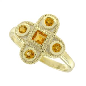 Citrine Cluster Ring (R5892)