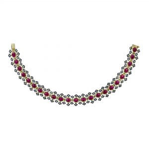 Ruby Diamond Bangle (B0281)