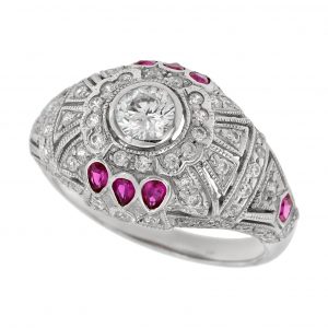 Diamond Ruby Engagement Ring (R1964)
